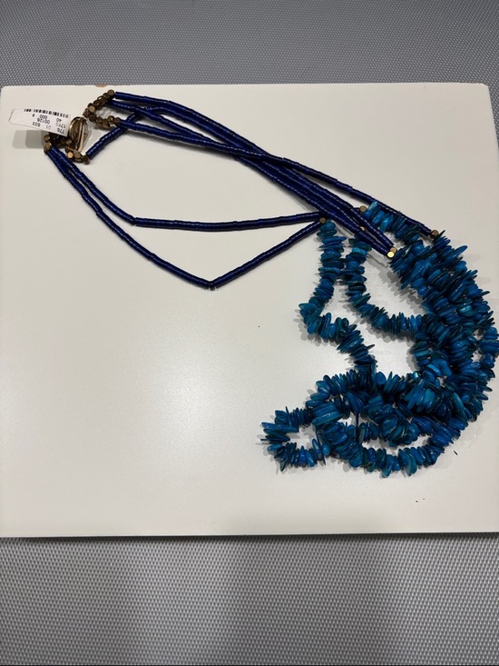 Neiman Marcus Jewelry - Neiman Marcus Blue Multi-Strand Beaded Necklace